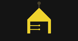 Gothic arch shape with circuit lines, illustrating the Future Medieval graphic design trend for 2026