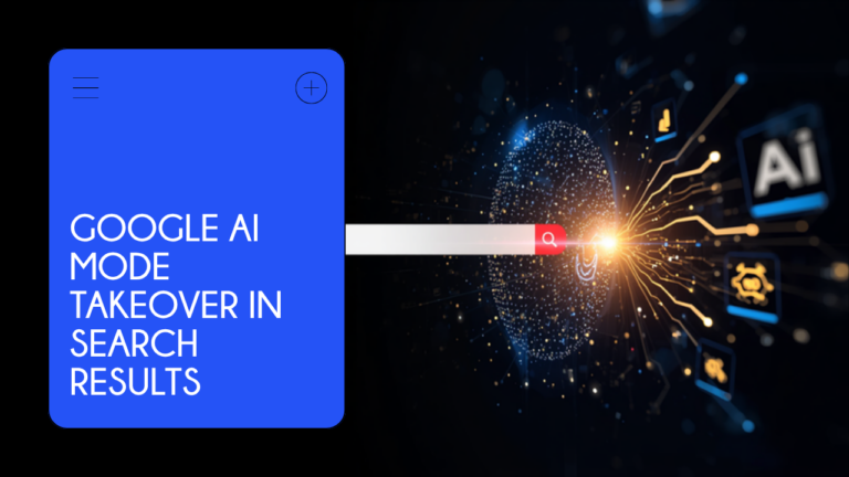 Graphic illustrating Google AI Mode expanding across search results in 2026