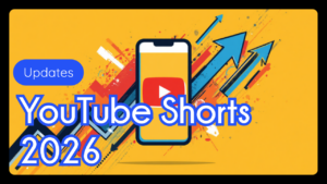 YouTube Shorts play button icon representing 2026 platform updates